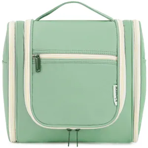 Hanging Toiletry Bag for Women Travel Makeup Bag Organizer Toiletries Bag for Cosmetics Essentials Accessories (Large, Spring Green)
