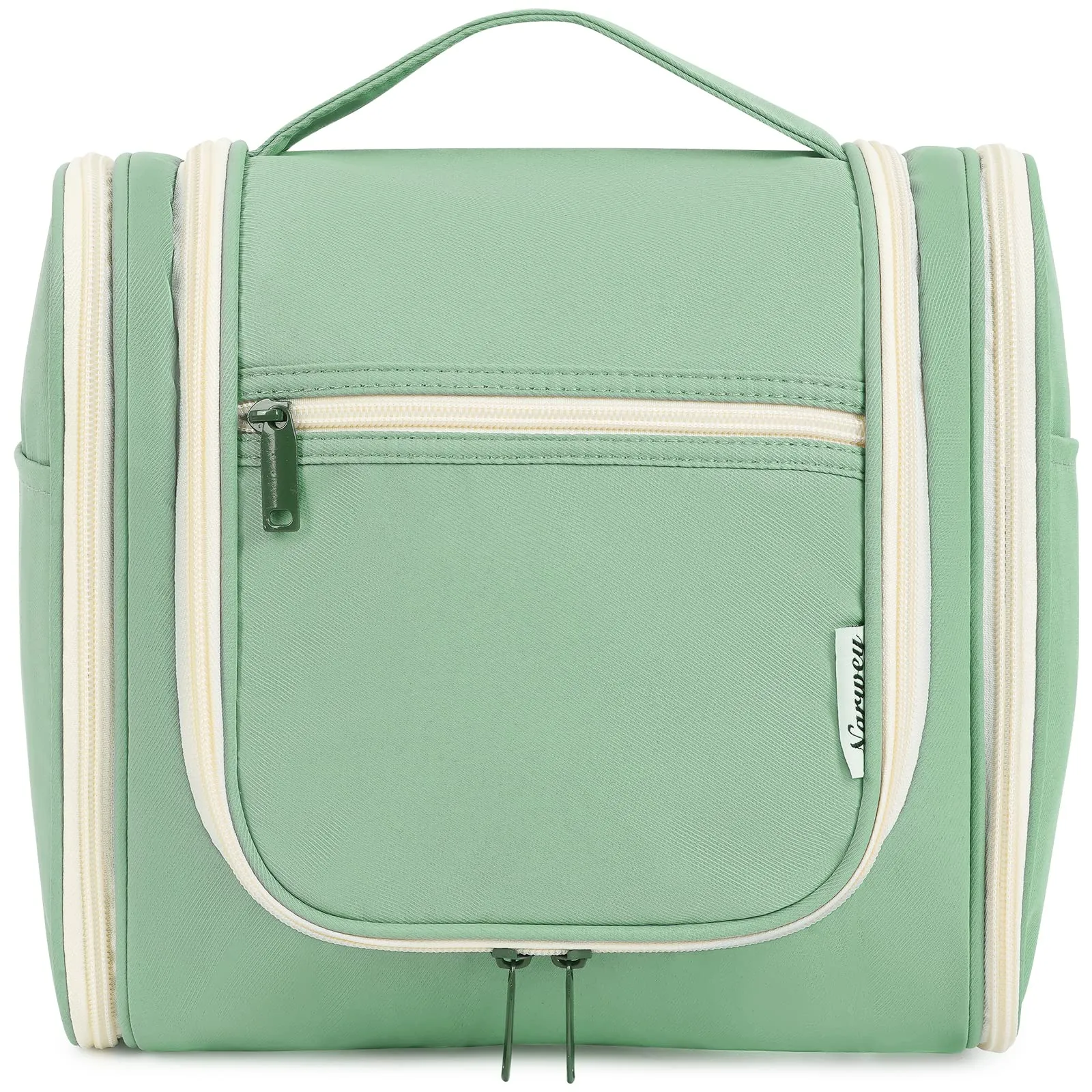 Hanging Toiletry Bag for Women Travel Makeup Bag Organizer Toiletries Bag for Cosmetics Essentials Accessories (Large, Spring Green)