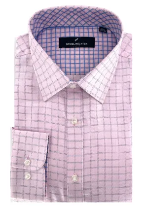 Hechter Paris Grid Slim Fit Dress Non-Iron Shirt