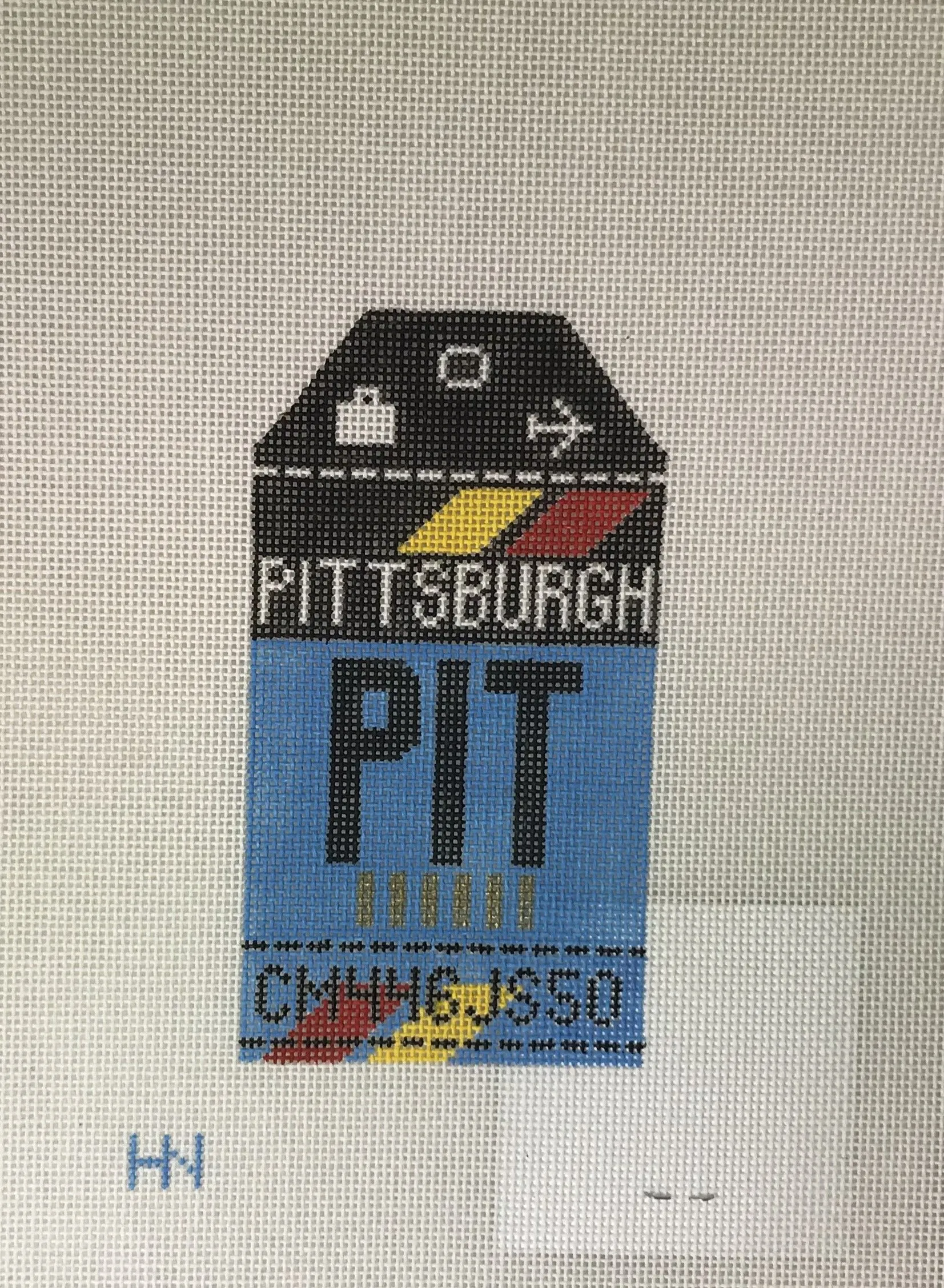 *Hedgehog Needlepoint HH1 PIT Pittsburgh