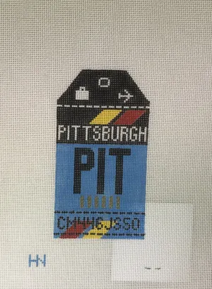 *Hedgehog Needlepoint HH1 PIT Pittsburgh