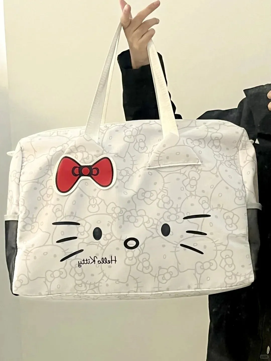 Hello Kitty Signature Face Duffle Bag | Gym Bag | Travel Companion
