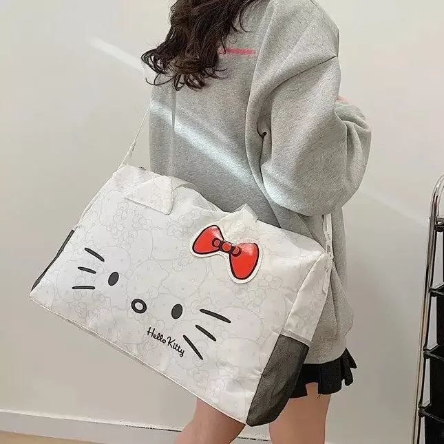 Hello Kitty Signature Face Duffle Bag | Gym Bag | Travel Companion