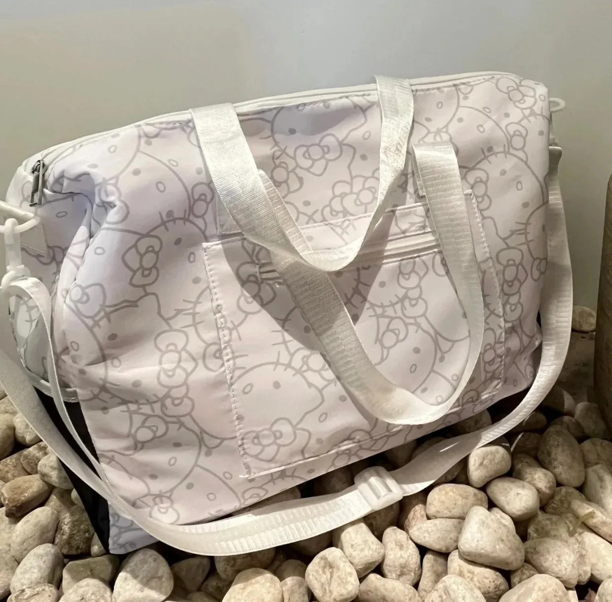 Hello Kitty Signature Face Duffle Bag | Gym Bag | Travel Companion