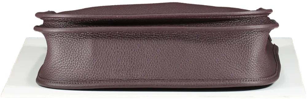Hermès Rouge Sellier Chocolate Clemence Evelyne 29 Handbag with Gold Hardware BOX FRESH