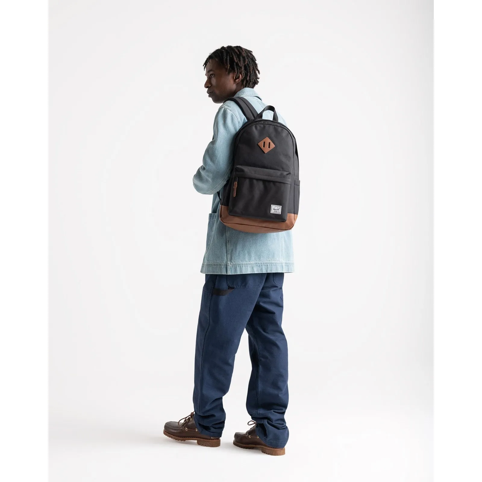 Herschel Black/Tan Herschel Heritage Backpack