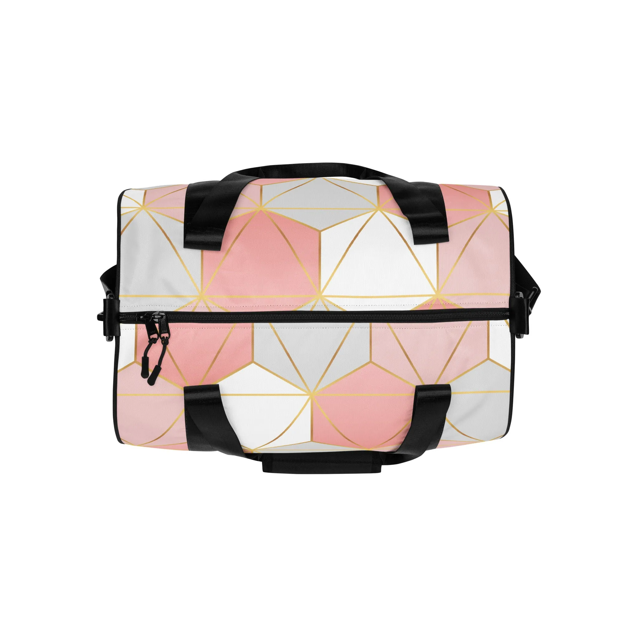 Hexagonal Lines - Sustainably Made Gym Bag