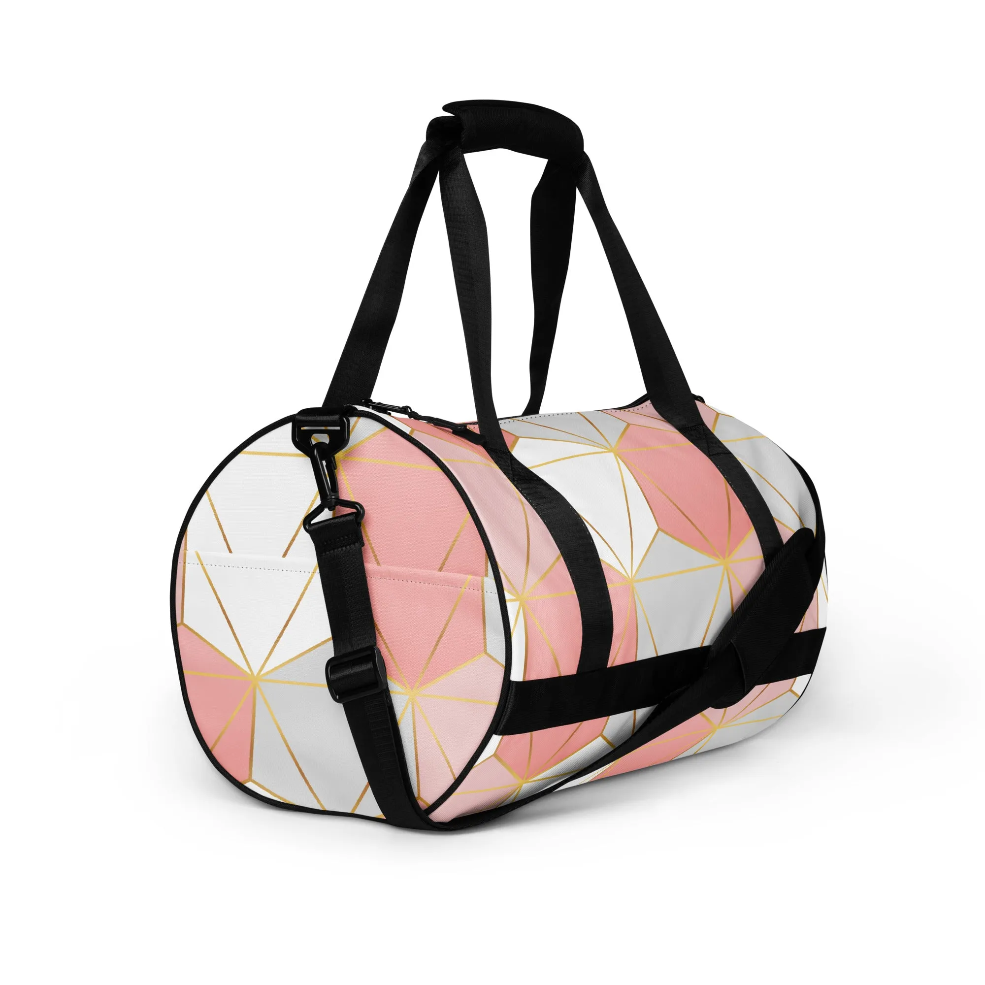 Hexagonal Lines - Sustainably Made Gym Bag
