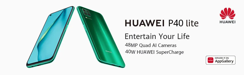 HUAWEI P40 Lite Mobile Phone 128 GB Fast Charging Smart Phone [Huawei Brazil cross-border products cannot be sold without permission] black_6GB 128GB
