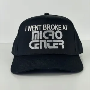 I went broke at micro center custom embroidered Funny Snapback Meme Hat