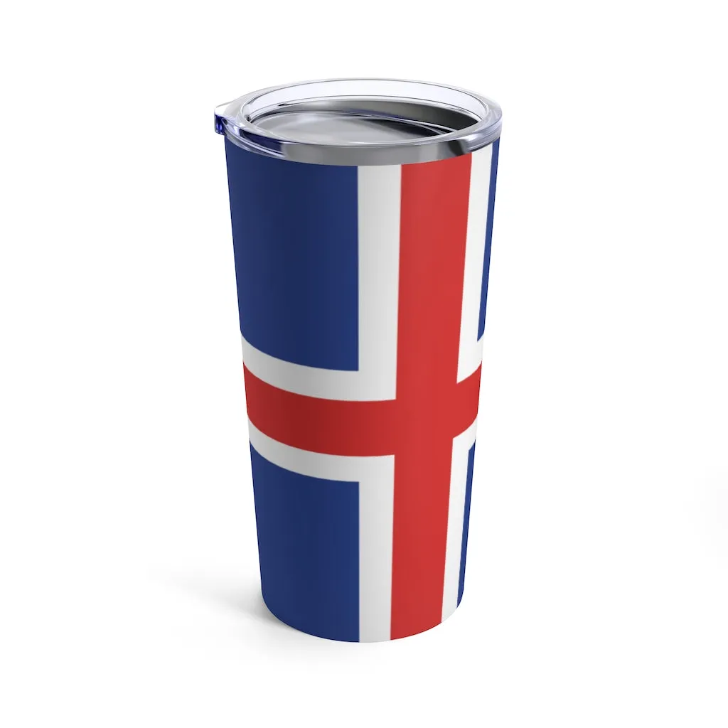 Icelandic Flag 20 oz Insulated Tumbler