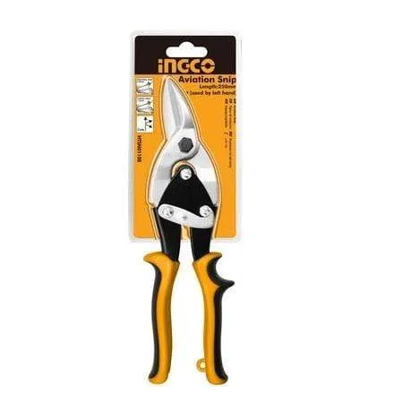 Ingco 10" Aviation Snip (Left & Right) with Two-Tone Soft Handle - HTSN0110L & HTSN0110R