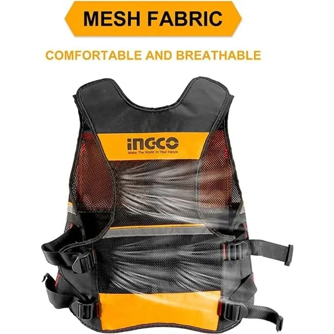 Ingco Tool Vest with 7 Pockets & Adjustable Straps – HTVT0901