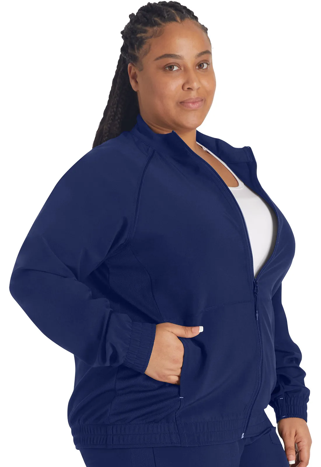 Inspira Flex IP307A Zip Front Jacket Navy