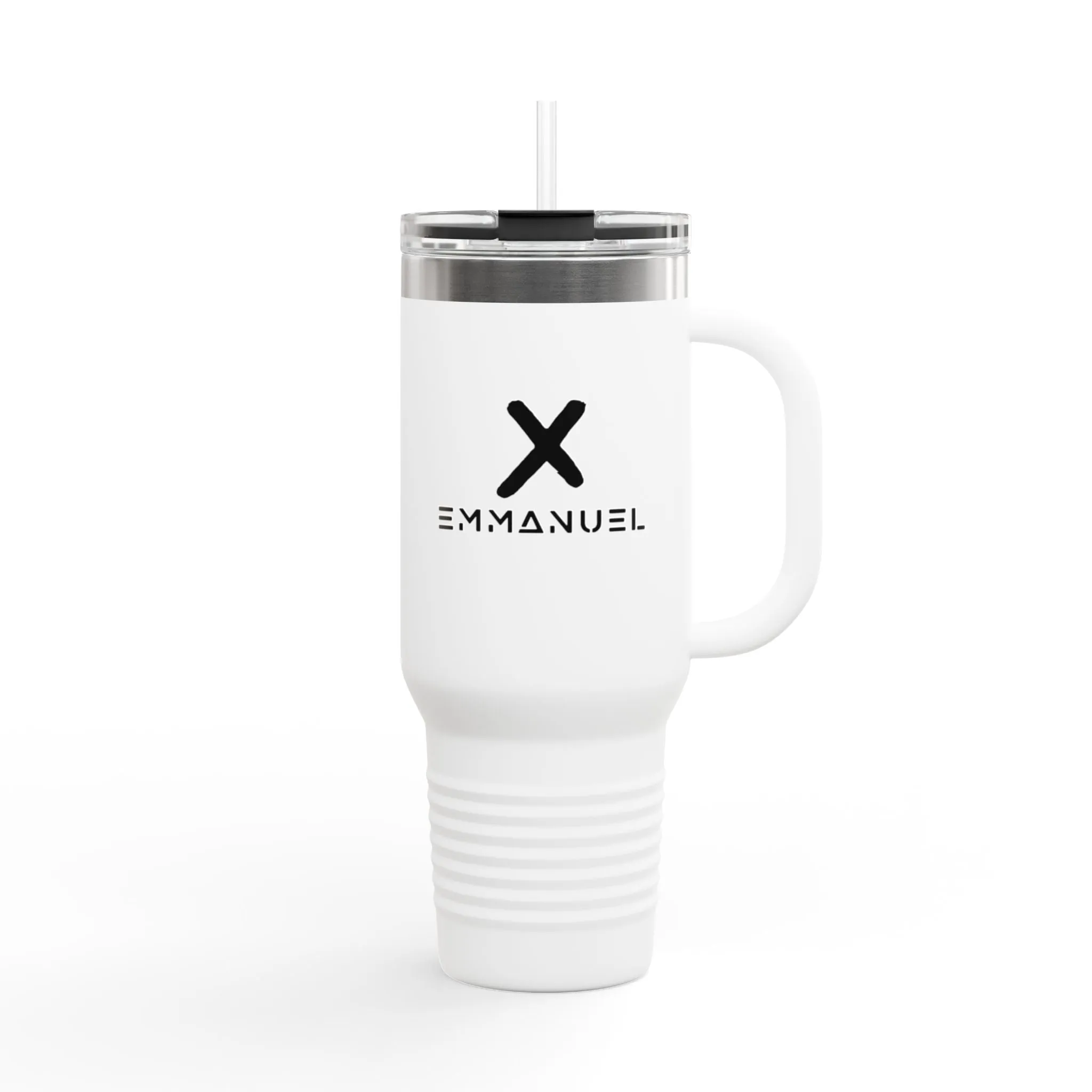 Insulated Travel Mug – 40oz with Stylish X Design for On-the-Go Hydration