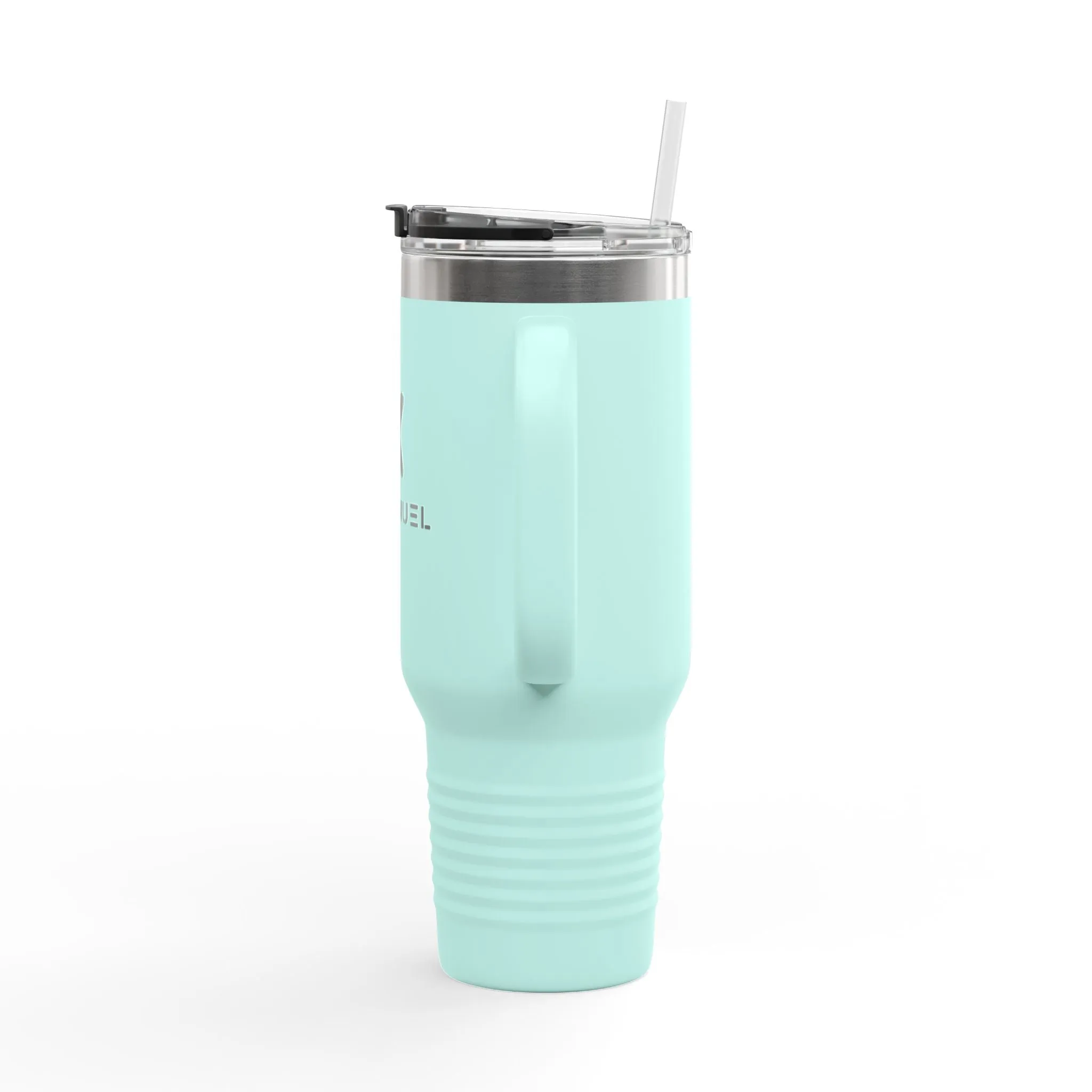 Insulated Travel Mug – 40oz with Stylish X Design for On-the-Go Hydration