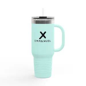 Insulated Travel Mug – 40oz with Stylish X Design for On-the-Go Hydration