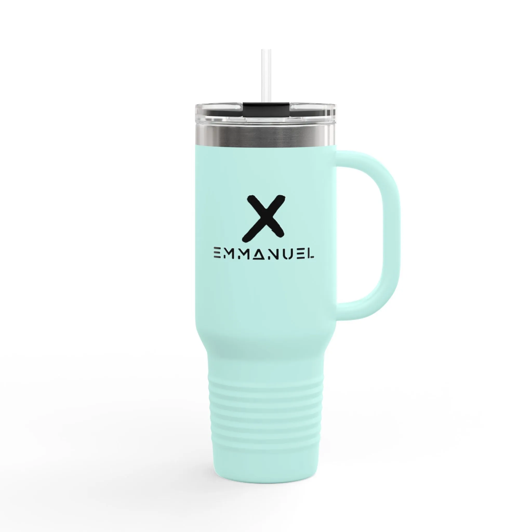 Insulated Travel Mug – 40oz with Stylish X Design for On-the-Go Hydration