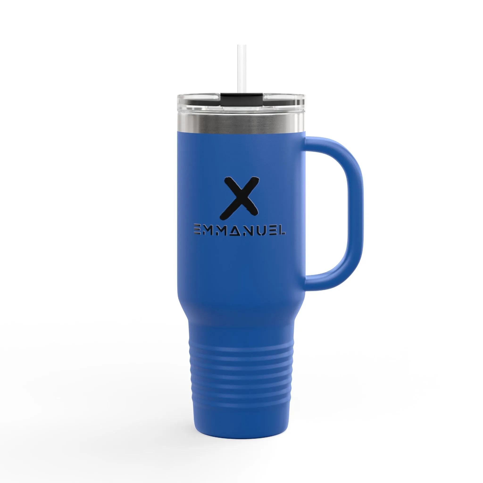 Insulated Travel Mug – 40oz with Stylish X Design for On-the-Go Hydration