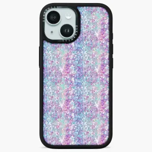 iPhone 15 Case Elite — Pastel Purple-Blue Glitter