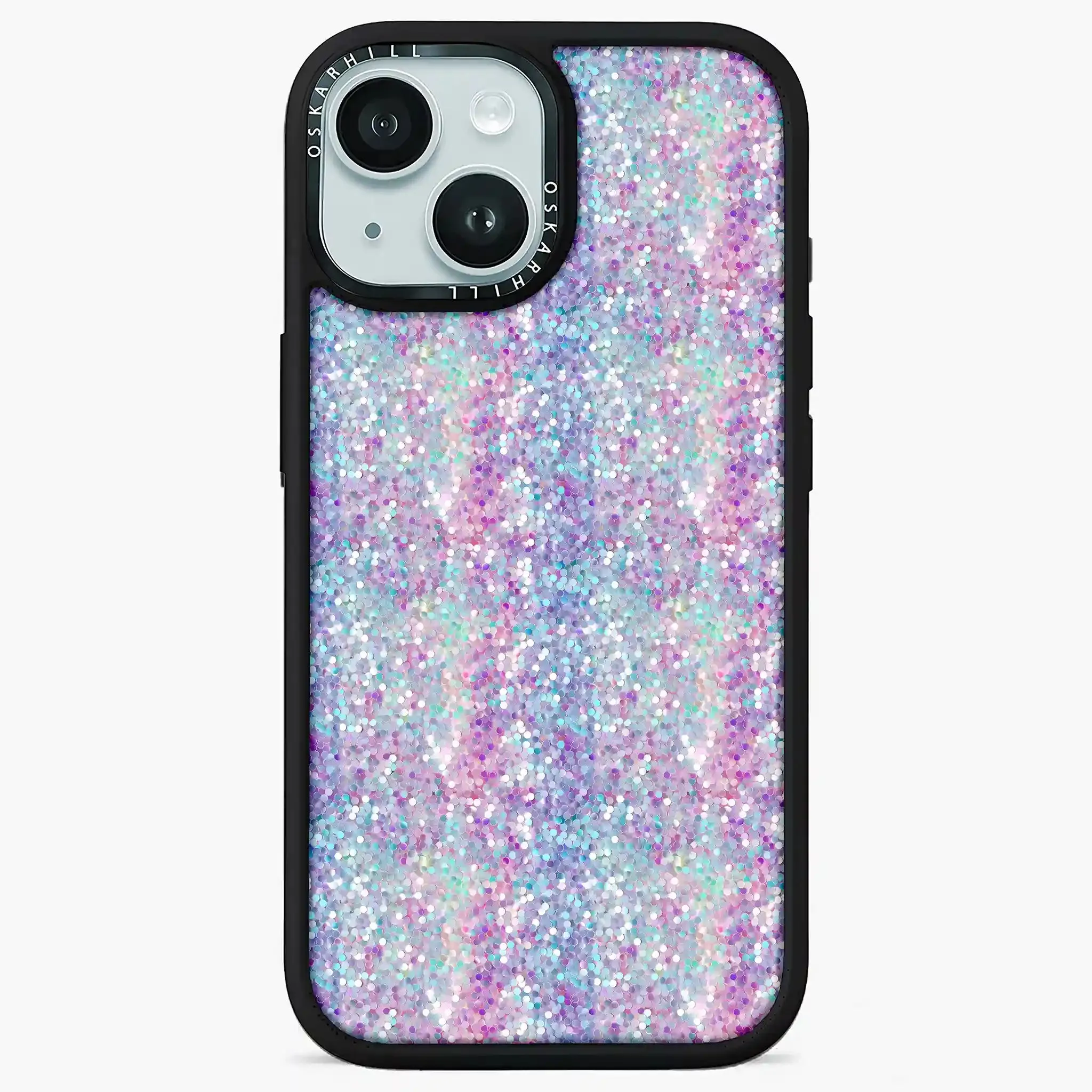 iPhone 15 Case Elite — Pastel Purple-Blue Glitter