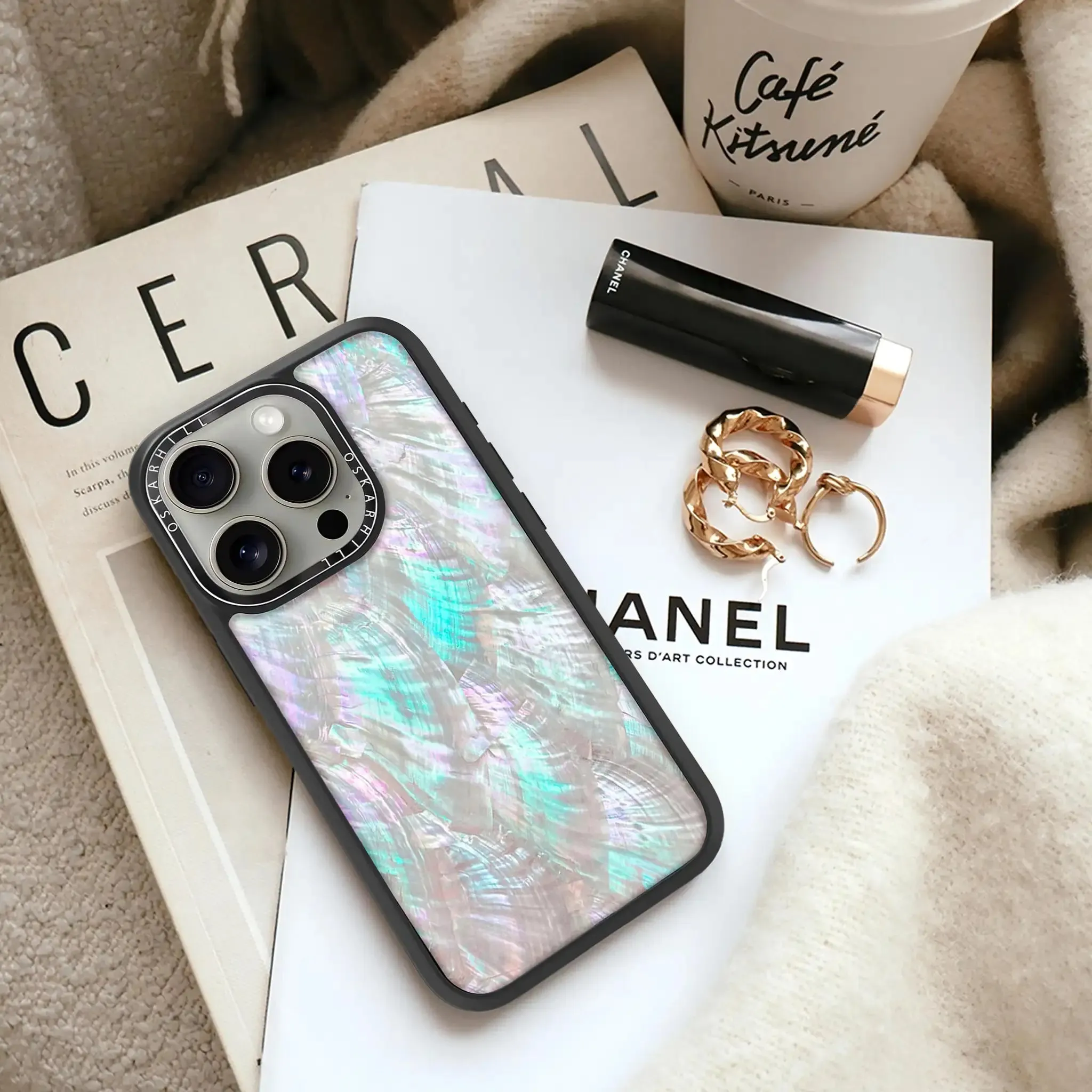 iPhone 15 Pro Case Elite — Mother of Pearl