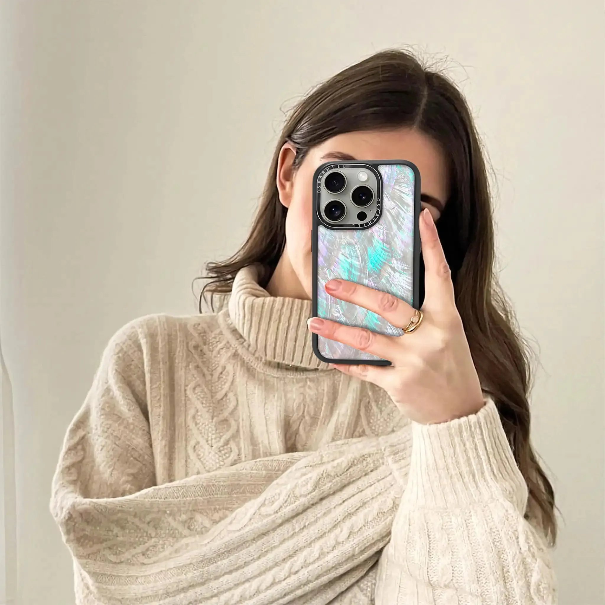 iPhone 15 Pro Case Elite — Mother of Pearl