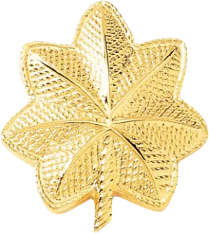 J66 Large Major Leaves Collar Insignia - Embossed (1 1/8" H)