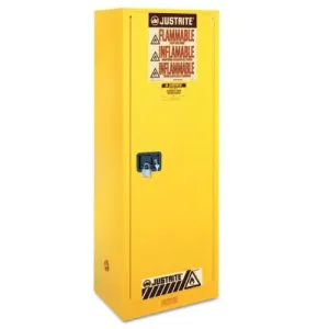Justrite Sure-Grip EX Slimline Flammable Safety Cabinet, 22 Gallon, 892200