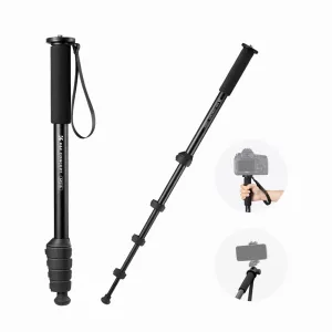 K&F Concept KF09.138 Camera Monopod 5-Section Height Aluminum Monopod with Metal and Rubber MS16