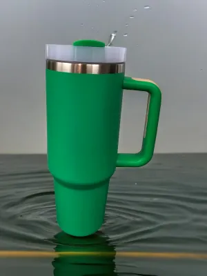 Kelly Green Stainless Steel 40 Ounce Travel Mug