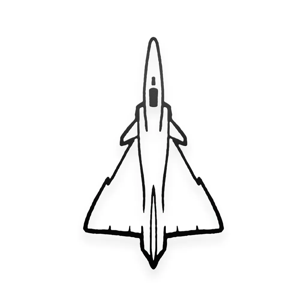 Kfir Matte Black Decal