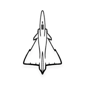 Kfir Matte Black Decal