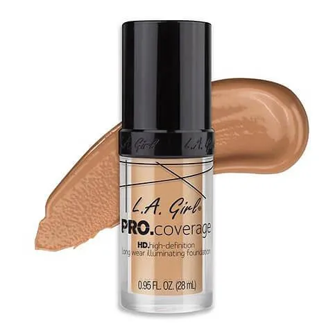 L.A GIRL PRO.COVERAGE HD LONG WEAR ILLUMINATING LIQUID FOUNDATION