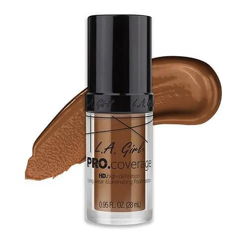 L.A GIRL PRO.COVERAGE HD LONG WEAR ILLUMINATING LIQUID FOUNDATION