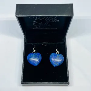 Lapis Lazuli Heart Earrings