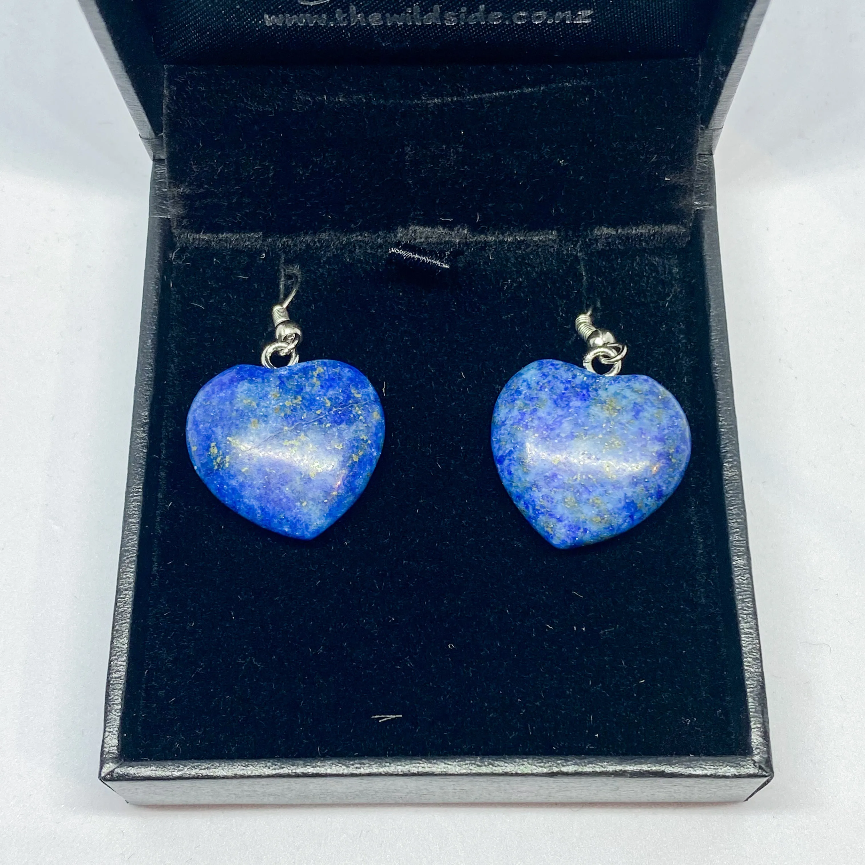 Lapis Lazuli Heart Earrings