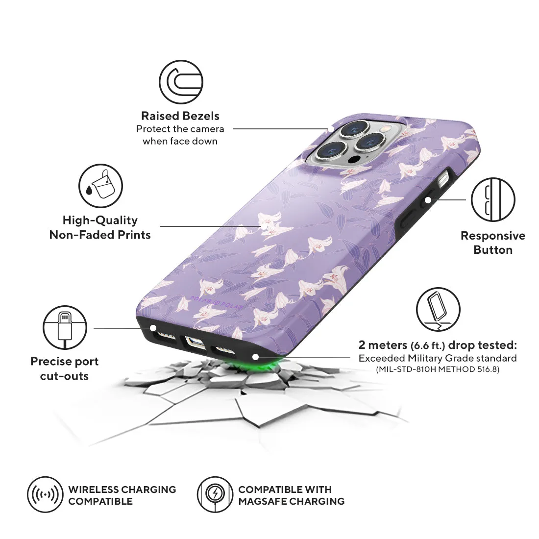 Lavender Lily - iPhone 13 Pro Case