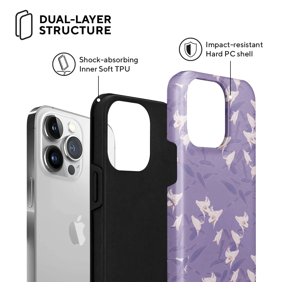 Lavender Lily - iPhone 13 Pro Case