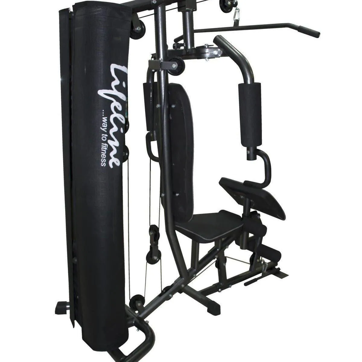 Lifeline Home Gym Equipment Deluxe 005 For Workout At Home Bundles With Resistance Band and Full Round Foam Roller || Available on EMI