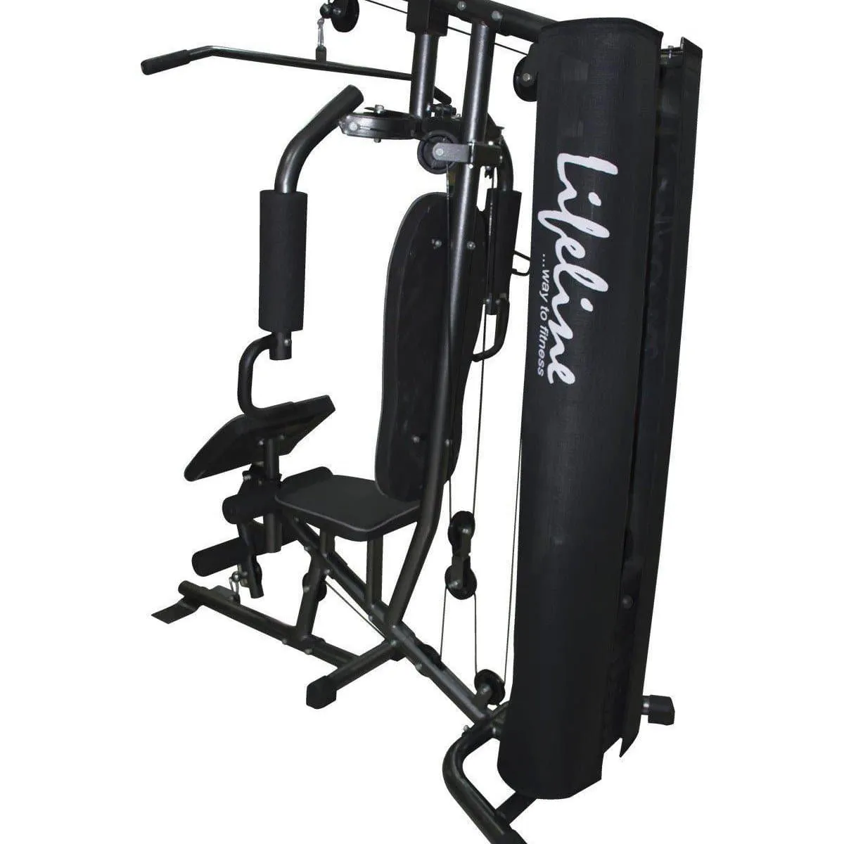 Lifeline Home Gym Equipment Deluxe 005 For Workout At Home Bundles With Resistance Band and Full Round Foam Roller || Available on EMI
