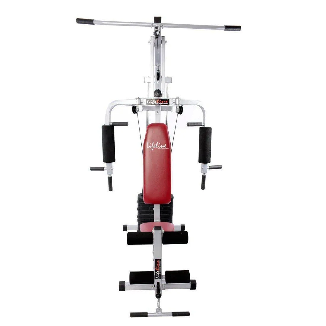 Lifeline Multi Home Gym Station 002 Bonus with Weider Gold Whey Protein 908 Gms (Vanilla) and Weider Premium BCAA Powder (Sunny Orange) || Available on EMI