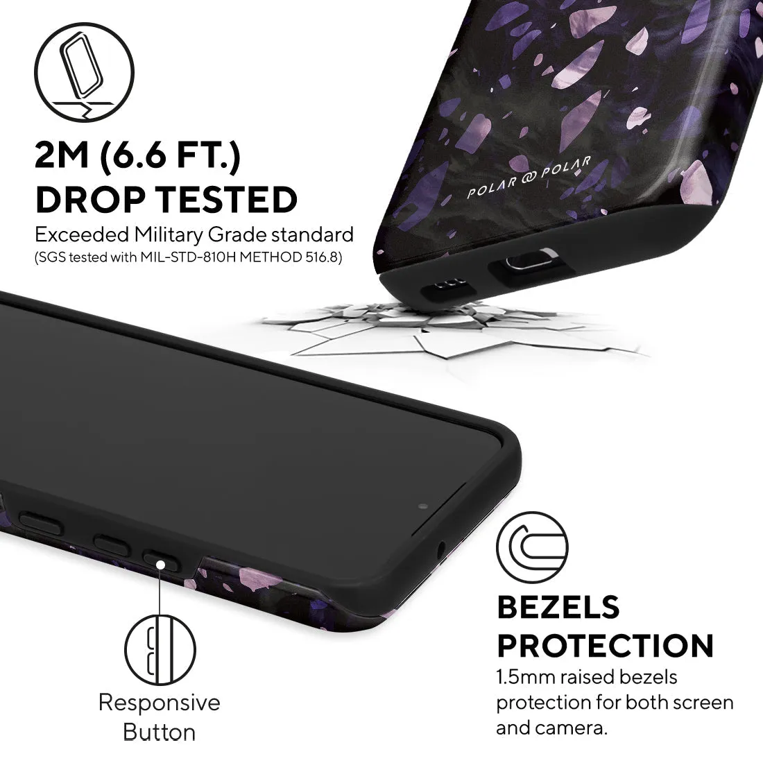 Lilac Terrazzo Gem Custom - Samsung Galaxy S22 5G Case