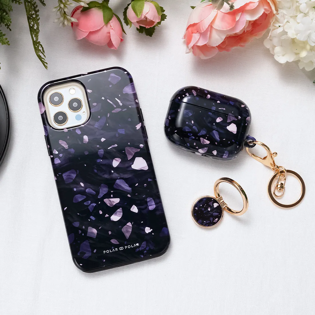 Lilac Terrazzo Gem - iPhone 14 Pro Max Case