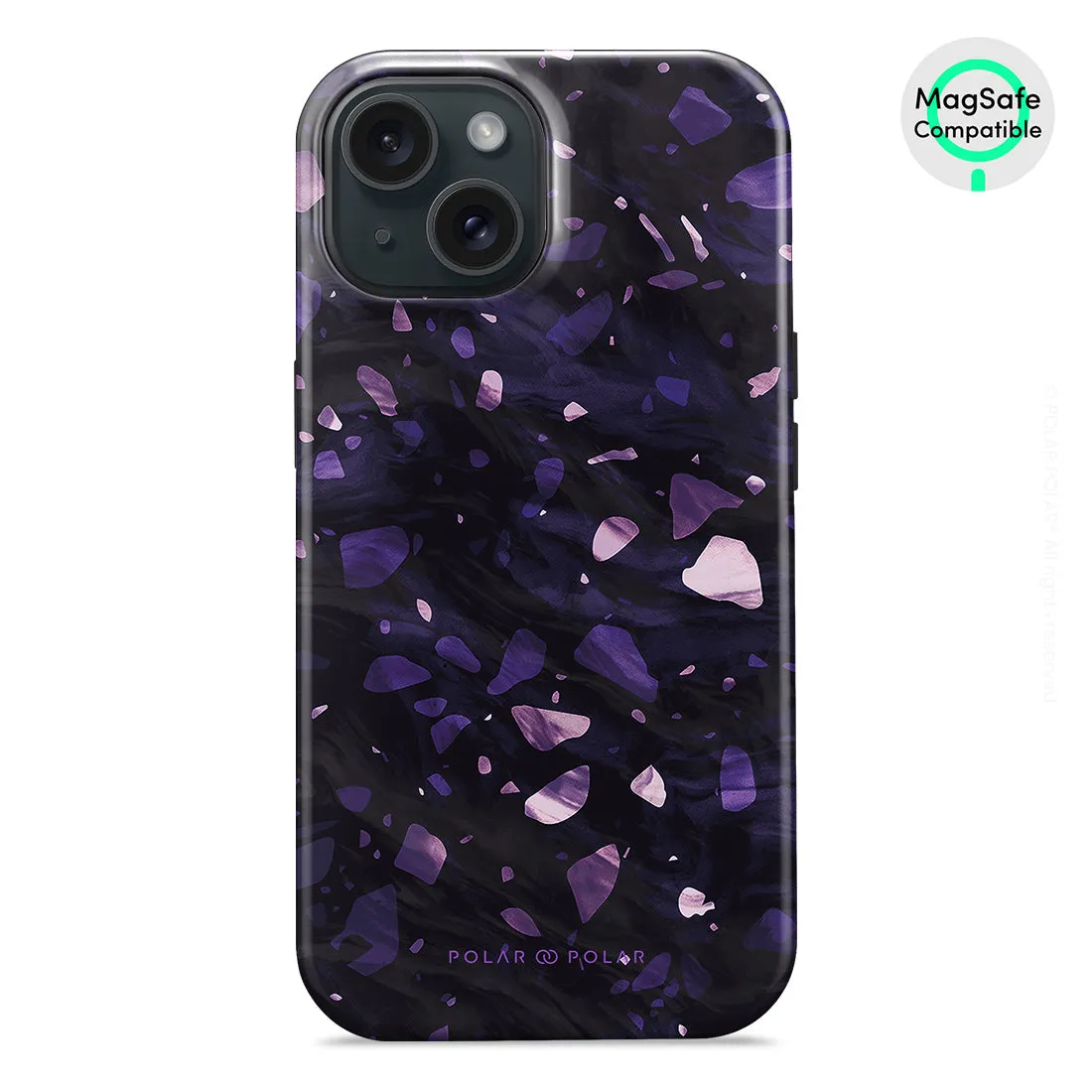 Lilac Terrazzo Gem - iPhone 15 Case