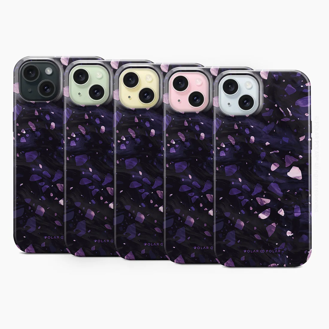 Lilac Terrazzo Gem - iPhone 15 Case