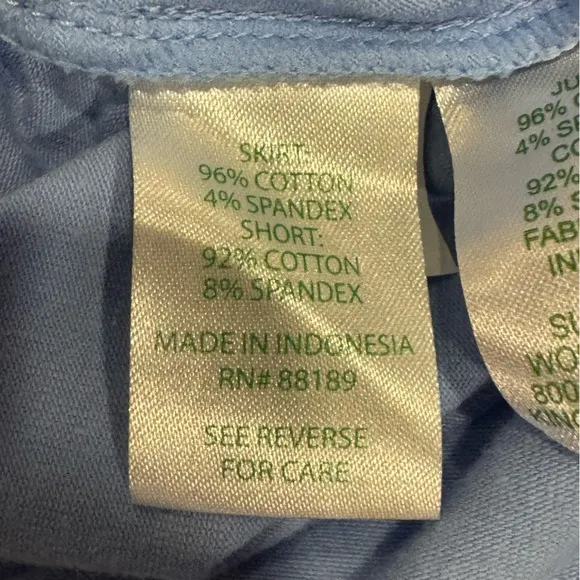 Lilly Pulitzer Madison Skort in Periwinkle Blue Turtlely Awesome Sz XS