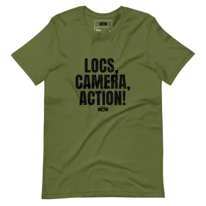 LOCS, CAMERA, ACTION! t-shirt