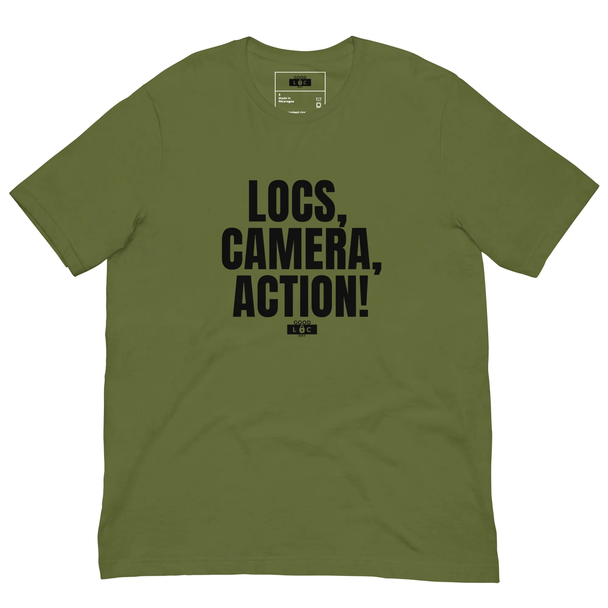 LOCS, CAMERA, ACTION t-shirt