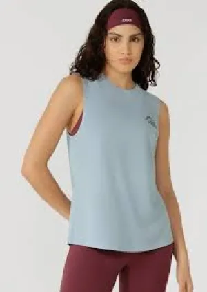 Lorna Jane Lotus Muscle Tank - Light Glacier Blue